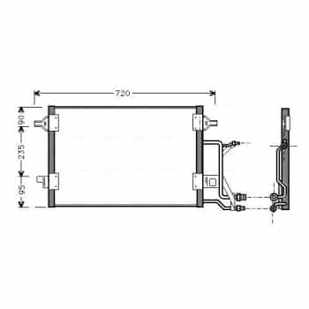 Condenser, air conditioning AI5176 Ava Quality Cooling