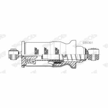 Damper, cabin suspension