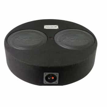 R-SERIES EVO SUBFRAME round closed box 14 liter with 2x R 10 FLAT EVO 2