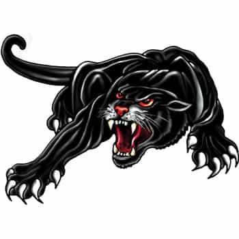 Sticker Panther - black - 33x23cm