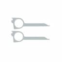 Car radio removal tool