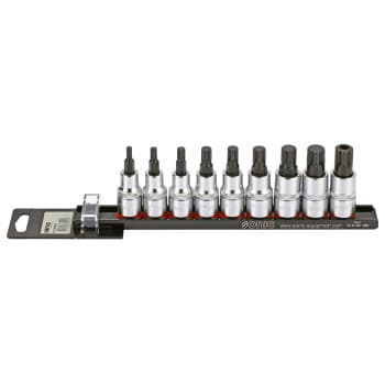 Bitdopset 1/2 ", multi-tooth 9-pcs on rail