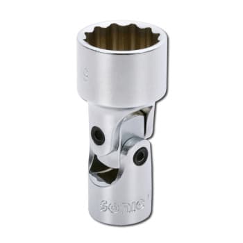 Cardan socket 3/8", 12-sided 16mm