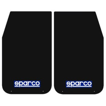 Sparco Universal mudflaps 'Large' - Black, set of 2 pieces