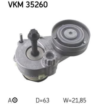 Tensioner Pulley, v-ribbed belt VKM 35260 SKF