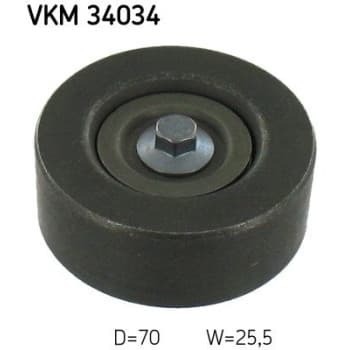 Deflection/Guide Pulley, v-ribbed belt VKM 34034 SKF