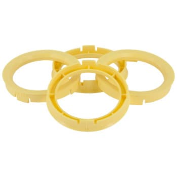TPI Centering Rings 74.1->58.1mm Yellow 4 pieces