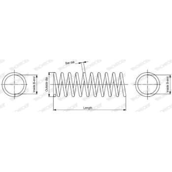 Coil Spring MONROE OESpectrum SPRINGS SP2412