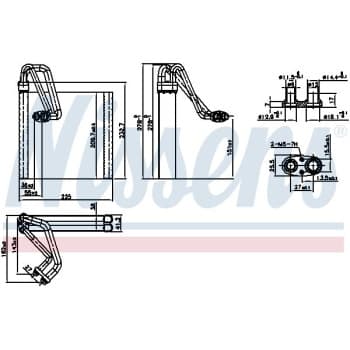 Evaporator, air conditioning