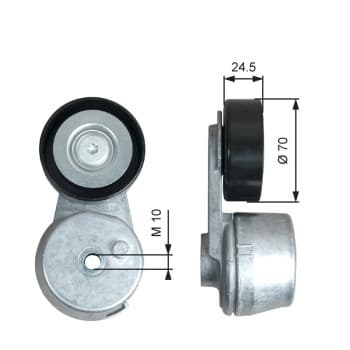 Tensioner Pulley, v-ribbed belt DriveAlign® T39375 Gates