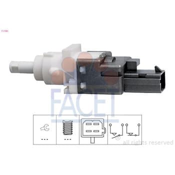 Brake Light Switch Made in Italy - OE Equivalent 7.1161 Facet