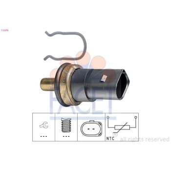 Sensor, coolant temperature Made in Italy - OE Equivalent 7.3278 Facet