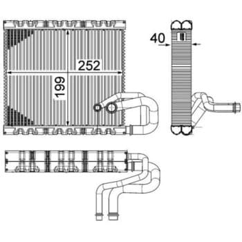 Evaporator, air conditioning PREMIUM LINE