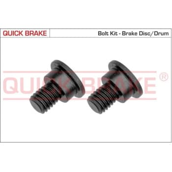 Screw set, brake disc