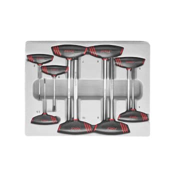 T-handle ball socket wrench set 9 pieces