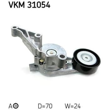 Tensioner Pulley, v-ribbed belt VKM 31054 SKF