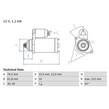 Starter 0 986 020 230 Bosch
