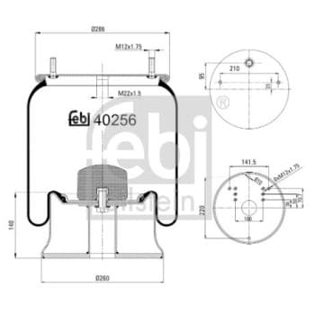 Spring bellows, air suspension