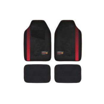 Red Bull Oracle Car Mats 4-Piece Set Black/Red