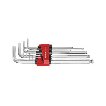 Force extra long Allen key set SAE 9-piece
