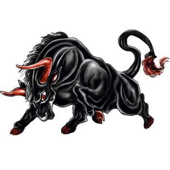 Sticker Raging Bull - 18x12cm